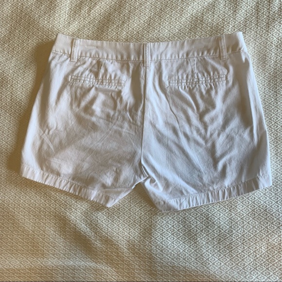 😎 J. Crew White Twill Shorts Sz 12 - Picture 3 of 5